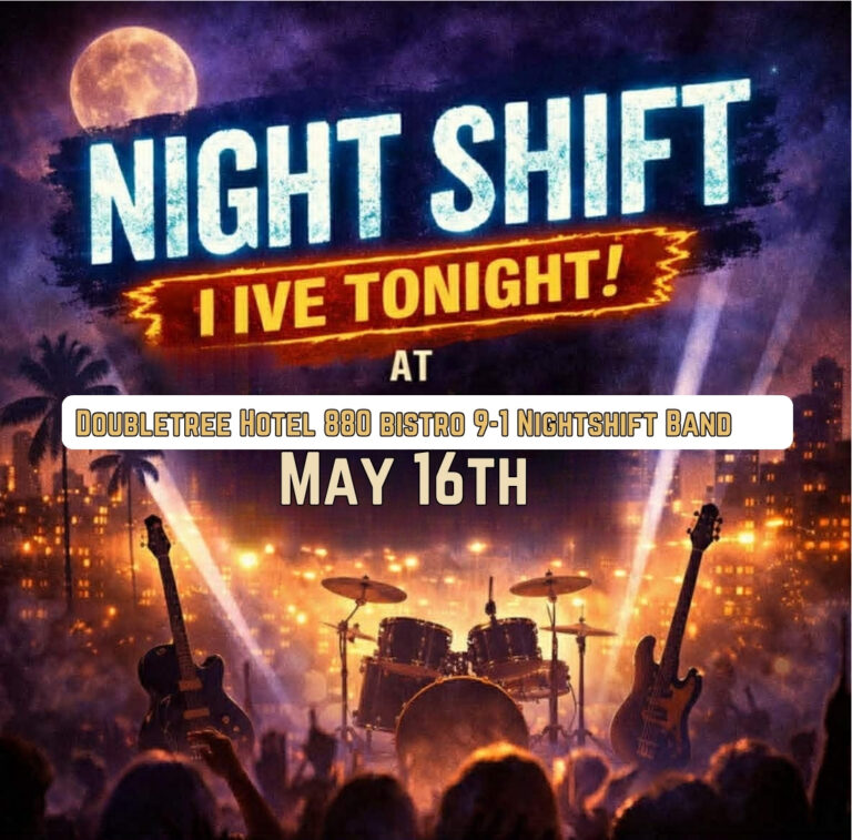 Nightshift Band Live at DoubleTree Hotel – May 16